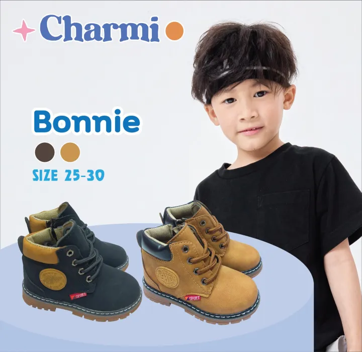 BONNIE – รองเท้าผ้าใบหุ้มข้อเด็กผู้ชาย