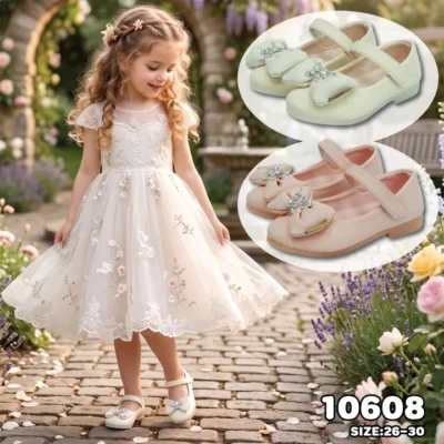 SWEET NECTER – รองเท้าเด็กสไตล์เจ้าหญิงตกแต่งโบว์