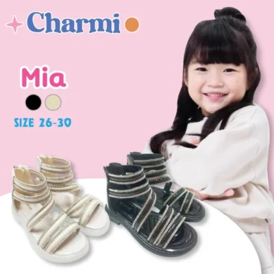 MIA – รองเท้าแตะเด็กผู้หญิงข้อสั้นตกแต่งเพชร